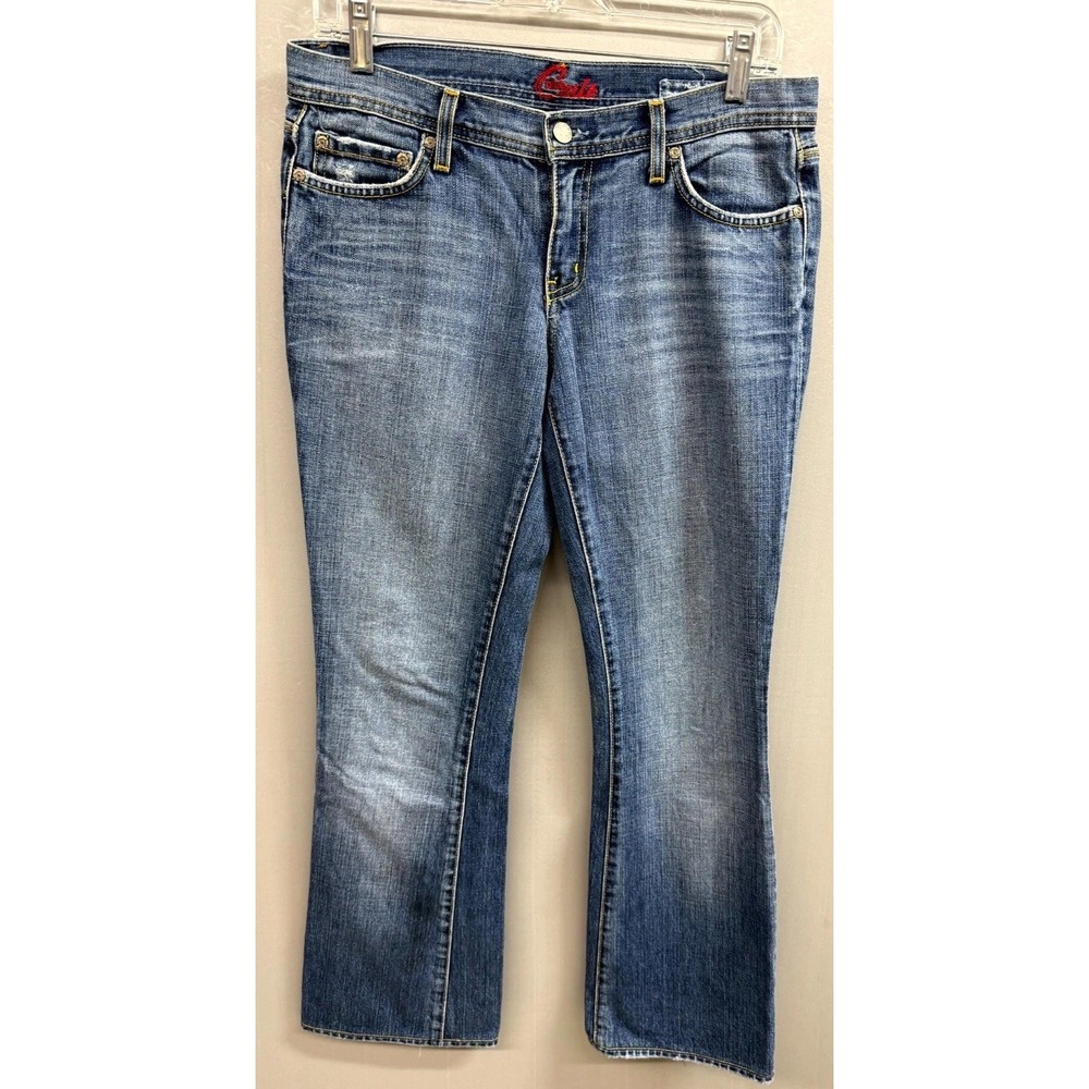 Vintage Blue Cult #121 Kate Jeans Women 28 Blue Denim Cotton Mid Rise Flared Leg